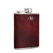 赤色銀モノグラム フラスク (右)