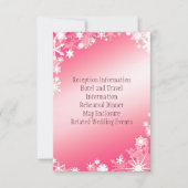 赤色雪片エンクロージャカード 招待状 (正面)