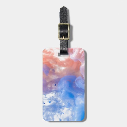 赤色青色煙 ラゲッジタグ (正面縦)