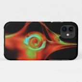 赤色青色緑色フラクタルバラ Case-Mate iPhoneケース (裏面(横))