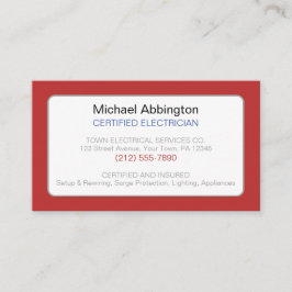 赤色青色電気技師 名刺