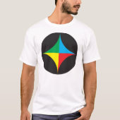 赤色青黄色星 Tシャツ (正面)