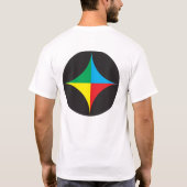 赤色青黄色星 Tシャツ (裏面)