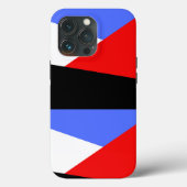 赤色BLue抽象芸術カラーブロック美的パターン Case-Mate iPhoneケース (裏面)