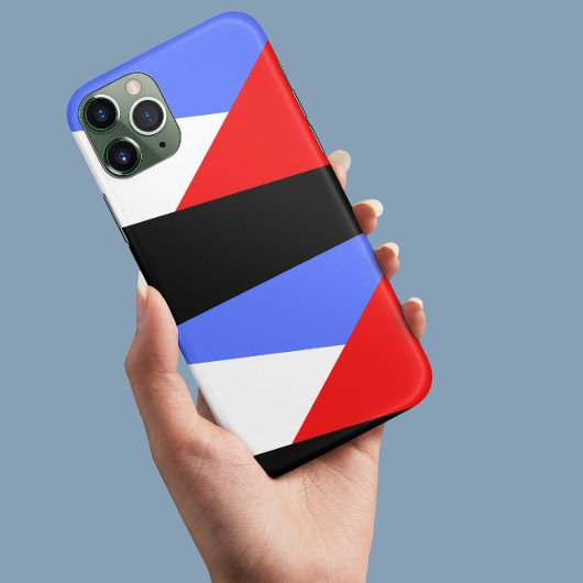 赤色BLue抽象芸術カラーブロック美的パターン Case-Mate iPhoneケース