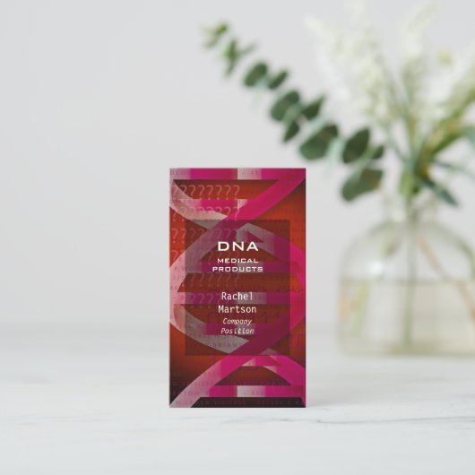 赤色DNA医モダン学 名刺 (スタンド正面)