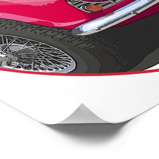 赤色TR4 ポスター (角)