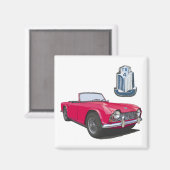 赤色TR4 マグネット (正面/裏面)