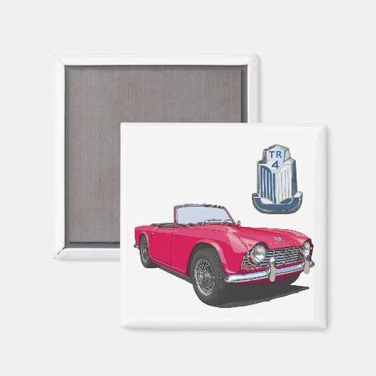赤色TR4 マグネット (正面/裏面)