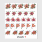 赤花のシール シール (シート)