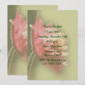 赤花パーティー 招待状 (正面/裏面)