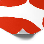 赤花ポスター ポスター (角)