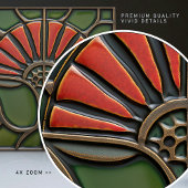 赤花世紀中頃の対称芸術と工芸品 タイル