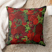 赤花壇 クッション (ブランケット)