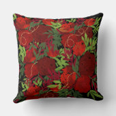 赤花壇 クッション (裏面)