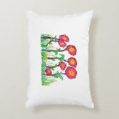 赤花枕 アクセントクッション (正面(垂直))