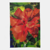 赤花火力 キッチンタオル (縦)