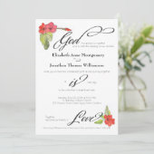 赤花神は愛の書道宗教 招待状 (スタンド正面)