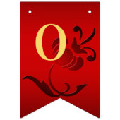 赤花結婚の旗 バンティングフラッグ (第2の旗)