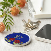 赤花葉青 キーホルダー (側面)