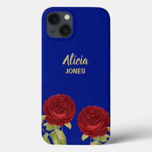 赤花葉青 iPhone 13ケース