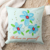 赤芸術的と赤の青の枕 クッション (ブランケット)