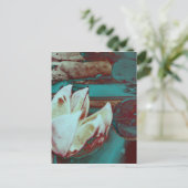 赤芸術的と青の睡蓮 ポストカード (スタンド正面)