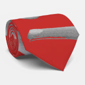 赤芸術的はっきりしたレタリング禅ブラシ書 ネクタイ (ロール)