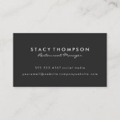 赤芸術的ワイングラスに黒くブラシ 名刺 (裏面)