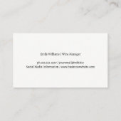 赤芸術的ワイングラス 名刺 (裏面)