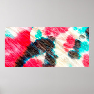 赤芸術的汚。絞り。サマーブラシ ポスター