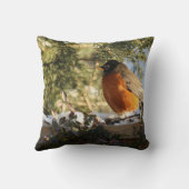 赤芽球鳥 クッション (裏面)