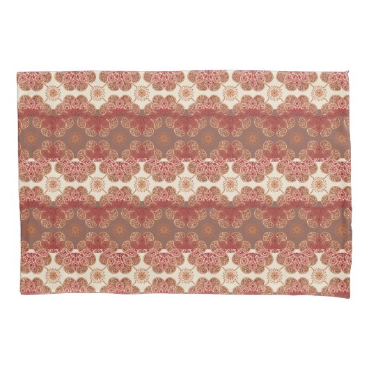 赤茶クリームの枕カバー 枕カバー (正面左)