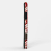 赤茶色のダマスク織 Case-Mate iPhoneケース (裏面/右)