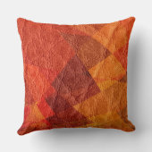 赤茶色の革 クッション (裏面)