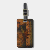 赤茶色の馬、秋の森。 ラゲッジタグ (正面縦)