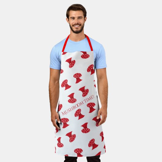 赤茸 エプロン (着用した状態)