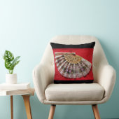 赤華美い背景にハンドヘルドファン クッション (椅子)