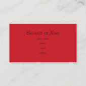 赤華美い背景にハンドヘルドファン 名刺 (裏面)