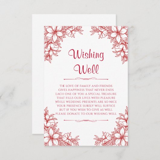 赤華美結婚の願い エンクロージャーカード (正面/裏面)