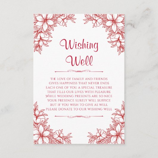 赤華美結婚の願い エンクロージャーカード (正面)