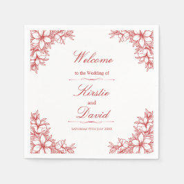 赤華美結婚フローラ スタンダードカクテルナプキン