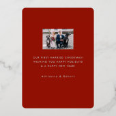 赤華美銀メリークリスマスフォイルホリデーカード 箔シーズンカード (裏面)