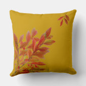 赤葉い秋をテーマにした装飾用クッション クッション (裏面)