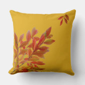 赤葉い秋をテーマにした装飾用クッション クッション (正面)