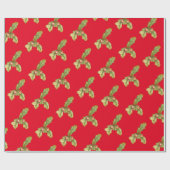 赤葉のオーク材 ラッピングペーパー (フラット)