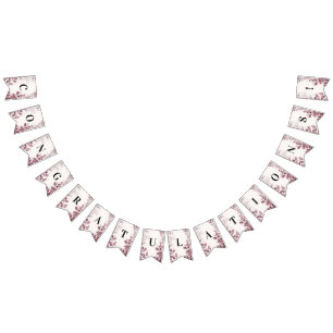 赤葉モダン旗 バンティングフラッグ