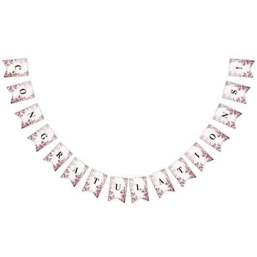 赤葉モダン旗 バンティングフラッグ (全)