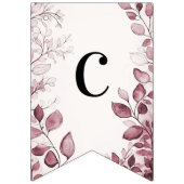 赤葉モダン旗 バンティングフラッグ (第1の旗)