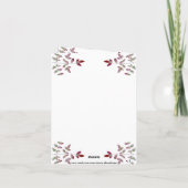 赤葉分岐写真サンキューカード サンキューカード (裏面)